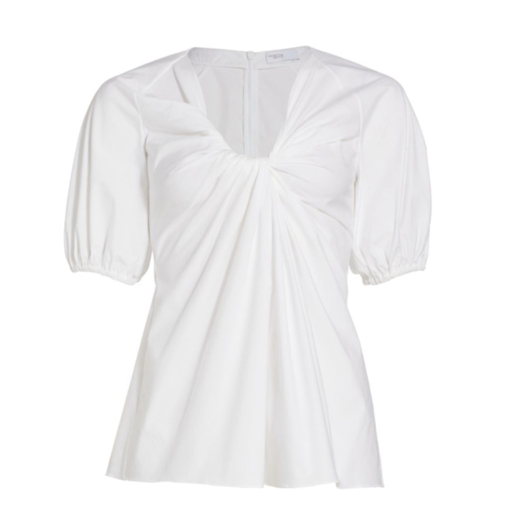 NWT Rosetta Getty White Twist Front Top Size 2
